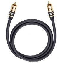 Rca Audio Cavo [1x Spina rca - 1x Spina rca] 3.00 m Nero contatti connettore dorati Oehlbach nf Sub