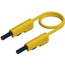 Mlb 25/1 v ge Cavo di misura Spina a banana 4 mm Spina a banana 4 mm 25.00 cm Giallo 1 pz. - Sks Hirschmann