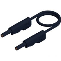 Mlb 25/1 v sw Cavo di misura Spina a banana 4 mm Spina a banana 4 mm 25.00 cm Nero 1 pz. - Sks Hirschmann