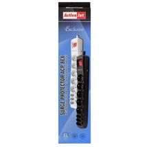 Cavo di prolunga Activejet con protezione da sovratensioni APN8 1,5m spina nera 10A / 8
