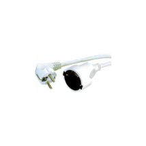 Cavo di prolunga di collegamento H05VVV-F 3x1,5mm 15 m Electro Dh 36.762/15/B, bianco, 8430552115457