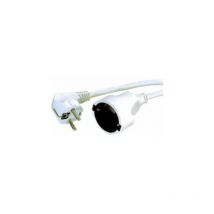 Cavo di prolunga H05VVV-F 3x1,5mm 5 metri Electro Dh 36.762/5/B, colore blanco