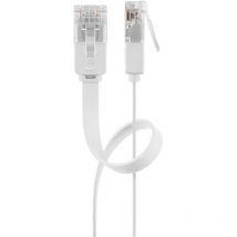 Intellinet Cavo di Rete Patch Piatto in Rame Cat.6 utp 1m Bianco