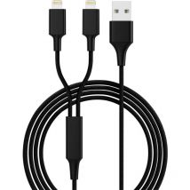 Smrter - Cavo di ricarica usb usb 2.0 Spina usb-a, Connettore Apple Lightning 1.20 m Nero hydraduolbk