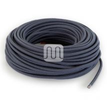 Cavo elettrico tessile tondo - grafite TO416 3MT Merlotti