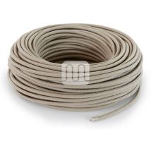 Cavo elettrico tessile tondo - sabbia TO411 3MT Merlotti