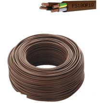 Cavo filo elettrico FS18OR18 tripolare trifase marrone 4x2,5 mm - 25 metri