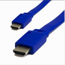 Trade Shop - hdmi-hdmi-kabel full hd 1080P flach 24K tv xbox video 5 meter Maxtech HDMI-HI5.0M -