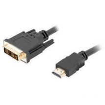 Cavo hdmi Lanberg maschio/dvi-d 18+1 maschio single link 0,5m nero