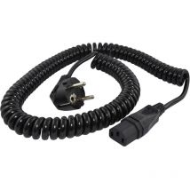 Cavo iec Hawa R6502 Nero 1.6 m Cavo a spirale