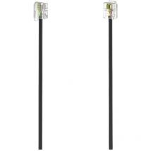 Cavo Telefono analogico Hama 1x Spina RJ11 6p4c - 1x Spina RJ11 6p4c] 3 m Nero