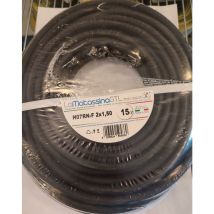 Cavo multipolare h07rn-f 2x1,5 Go-at Topline 15 metri nero- mh07rnf2x1,5ne15