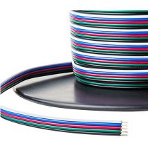 Cavo per led rgbw 5 Filati Nastro 0,2mm2 Venduto per metro