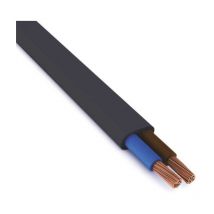 Cavo piatto pvc 2X0,75 H03VV-F Nero