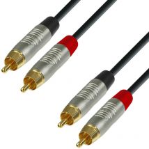 Cavo Rca 2 Maschi A 2 Maschi Rca 6 Metri Professional K4 TCC Rean K4tcc0600