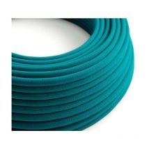 Cavo tessile al metro creative-cables in cotone ceruleo rc21 2x0,75mm - xz2rc21