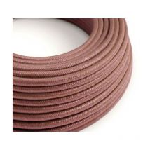 Cavo tessile al metro creative-cables in cotone marsala rx11 2x0,75mm - xz2rx11