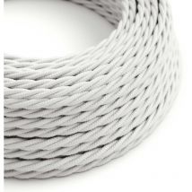 Cavo tessile Bianco Ottico in cotone - L'Originale Creative-Cables - TC01 trecciato 2x0,75mm / 3x0,75mm 2x0.75