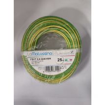 Cavo unifilare fs17 go-at topline 2,5mm 25 metri giallo verde- mfs172,5gv25
