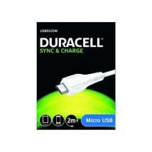 Duracell - Cavo usb 2.0 usb5023w/ usbmale - microusb maschio/ 2m/ white