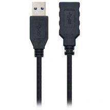 Nanocable - Cavo di prolunga USB 3.0 da 1 m con connessione a/m-a/h - colore nero