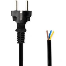 Netzkabel netzstecker stecker offen gerade gerade vernickelt 300 m rund pvc schwarz etikett 81815502 81815502 81815502