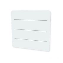 Radiateur à inertie CARRERA - 1500W - Horizontal et plat - Blanc