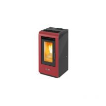 AMG - cayenne zcy - Stufa a pellet canalizzata bordeaux 12 kw