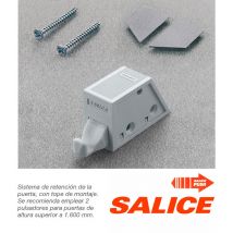 Cierre Salice Push g (DP3SNG) - Frenos retenedores para puerta de Sistema Push