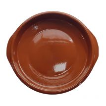Cazuela clasica de barro con asas ø10 cm