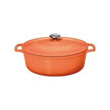 cazuela ovalada de hierro fundido 29 cm naranja sublime - PUC472975 - chasseur -