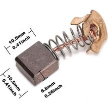 Qiyao - CB441 Lot de 4 balais de charbon de rechange pour HR241 DHR202 18 v sds sans fil