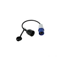 Câble adaptateur prise mâle vers fiche cee pour borne camping ou quai