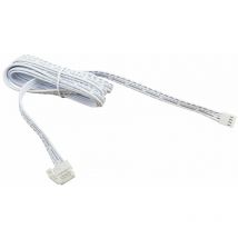 Câble alimentation 2m souple ruban led rgb 4 fils électrique et prise connecteur rapide bandeau