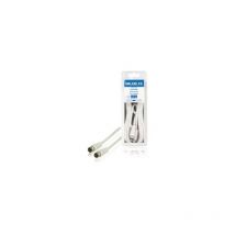 Valueline - Câble antenne Fquick m - Fquick m f mâle, rapide - f mâle, rapide 5.00 m Blanc