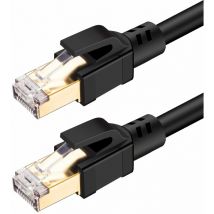 Tanabata - Câble Cat 8 Ethernet, lan RJ45 Câble Réseau sftp Vitesse 40 Gbps / 2000Mhz (5M)