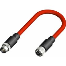 Câble d'actionneur Rs Pro 3 conducteurs , M12 Femelle vers M12 Mâle, 500mm ( Prix pour 1 )