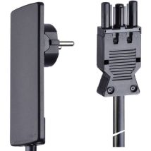 Câble d'alimentation – 151000152100 – noir – 1,50 m – 16 A – Prise extra-plate – EVOline