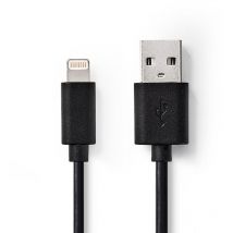 Modèle du produit : Câble de Charge et de Synchronisation Apple Lightning - USB A Mâle 1,0 m Noir