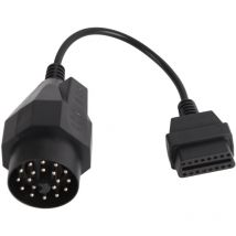 SJLERST Cble de Scanner de connecteur d'adaptateur OBD2 20 broches à 16 broches pour E36 E38 E39 E46 E53 X5 Z3