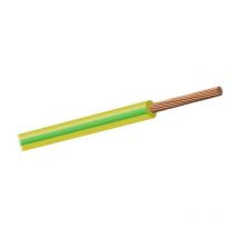 Câble fil unipolaire FG/19 cei 20-22 jaune/vert section 2,5 mmq