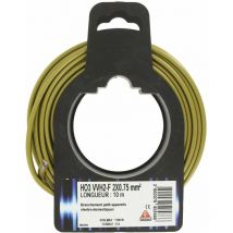 Fil électrique H03 vvh 2-f ovoide 2 x 0,75 mm² 10 or