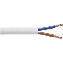 Câble H05VV-F 2x0.75mm² blanc, couronne de 50m