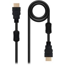 Nanocable - Câble Hdmi V1.4 De 1,8 M Avec Ferrite (high Speed / Hec) Connexion A/m-to-m - Haute Qualité D'Image - Faibles Interférences