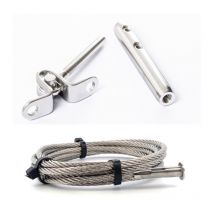 Câble inox 4mm 7M serti 1 coté + 1 tendeur articulé