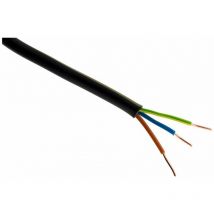 Zenitech - Câble d'alimentation électrique U1000R2V 3G2,5mm² - Noir - 50m