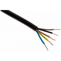 Zenitech - Câble d'alimentation électrique U1000R2V 5G2,5mm² - Noir - 100m