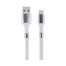 Câble MFI / USB-A aimanté pour iPhone iPad 2 m - blanc
