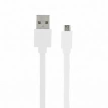 Metronic - Câble micro usb /usb-a plat 1 m - blanc