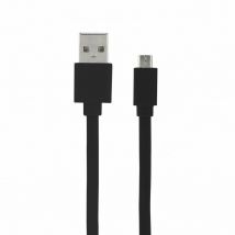 Câble micro usb /usb-a plat 2 m - noir